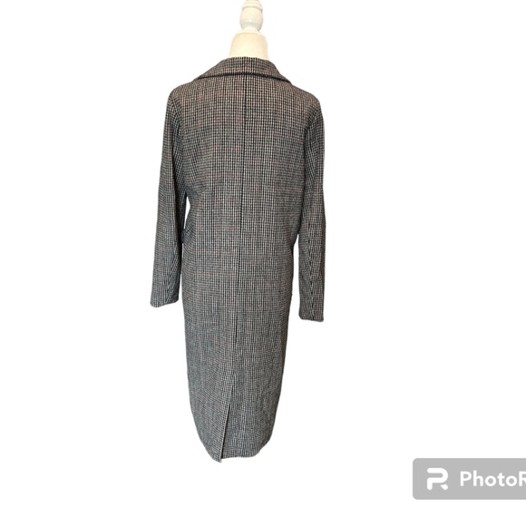 Brown Houndstooth Coat Size S - Picture 4 of 8